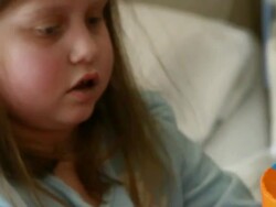 Six-organ transplant saves 9-year-old girl Stock Footage