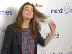 Alyson Hannigan arrives at 7th Annual March of Dimes Celebration of Babies on 12/07/2012 in Beverly Hills, CA. Stock Footage