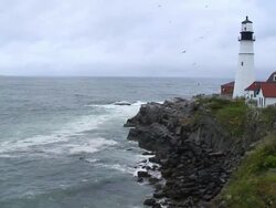 Portland Head Lighthouse Stock Footage