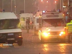 Police Vans At Anti-Poll Tax Protests News Clip