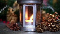 Christmas lantern Stock Footage