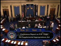 Congress sends $106 billion war-spending bill to Obama News Clip