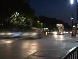 London Traffic Timelapse near Marble Arch Stock Footage
