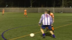Soccer / Football Match - Dribbling Stock Footage