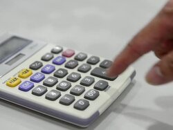 Calculator Stock Footage