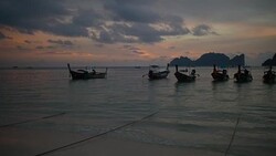Sunset at Phi Phi Don Island, Thailand Stock Footage