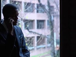 Portrait of Businessman on Cell Phone - MCU Stock Footage