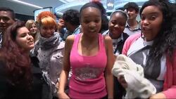 Singer Nicki Minaj meets fans in London and signs copies of her new album Instructional Video