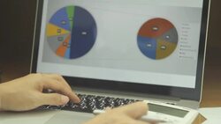 HD : Businessman is checking financial data Stock Footage