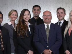 Portrait of a business team in the boardroom Stock Footage