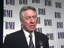 INTERVIEW:Alan Silvestri on the event, projects,composing at the Composer David Arnold To Receive BMI's Richard Kirk Award At The BMI Film/TV Awards at Beverly Hills CA. (Footage by WireImage Video/GettyImages) Stock Footage