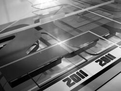 Abstract 2011 Background Loop - Black And White (Full HD) Stock Footage