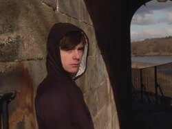 Youth / Hoody hanging out Stock Footage