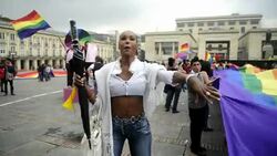 CLEAN : Colombians rally for and against gay News Clip
