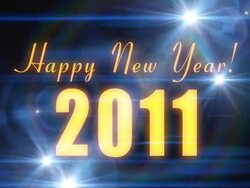 Happy New Year 2011 Stock Footage