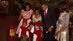 Obamas attend annual holiday concert in Washington News Clip
