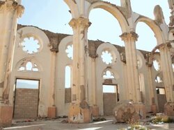 Ruins of a Cathedral Haiti Stock Footage