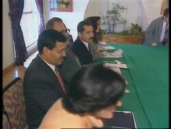 Mideast - PLO And Israeli Negotiators Peace Talks News Clip