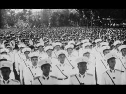 Ho Chi Minh propaganda film produced in Cuba Stock Footage