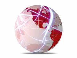 Global Connection Loop Stock Footage