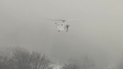Helicopter departs to pick up Italy hotel survivors Instructional Video