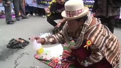 CLEAN : Bolivia: supporters back a forth mandate for President Morales News Clip