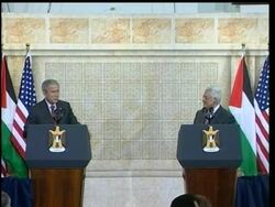 Visiting the West Bank, President Bush has boldly predicted an accord creating a Palestinian state will be signed before he leaves office News Clip