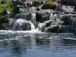 Hawaii rocky waterfalls Stock Footage