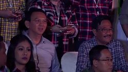 CLEAN : Christian governor gives presser after losing Jakarta run-off News Clip