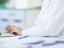 Scientist and bio lab experiment Stock Footage