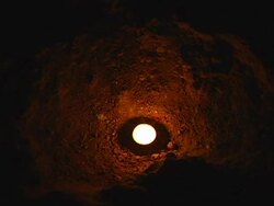Candle in a Dark Cave Stock Footage