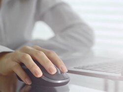 Using Computer Mouse Stock Footage