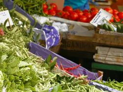 HD: Vegetables at farmer's market Stock Footage