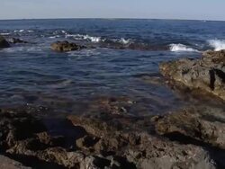 Mediterranean Waters Edge Stock Footage
