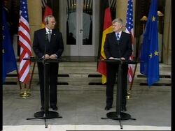 Highlights of presser by Powell and Fischer News Clip