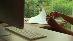 Businessman working at office desk Stock Footage