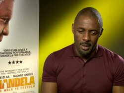 INTERVIEW - Idris Elba on giving an honest portrayal of Mandela's life at ''Mandela' Interviews on December 5, 2013 in London, England. Stock Footage