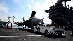 CLEAN : US aircraft carrier arrives in S Korea for joint exercise News Clip