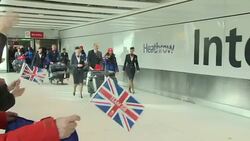 Team GB athletes return from the Winter Olympics News Clip