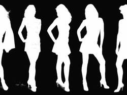 women luma mask(HD25P) Stock Footage