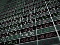 Display of Stock market Stock Footage