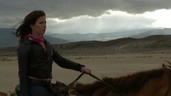 (Slow Motion) Attractive Woman Riding Horse 02 Stock Footage