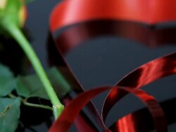 Ribbion heart Stock Footage