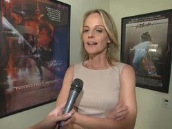 INTERVIEW: Helen Hunt on the Broad Stage production of 'Our Town' at the The Broad Stage And Helen Hunt Announce Davis Cromer's Production Of Thornton Wilder's 'Our Town' at Santa Monica CA. (Footage by WireImage Video/GettyImages) Stock Footage