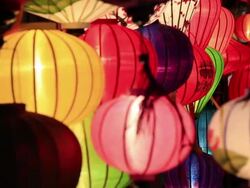 HD Video of Vietnamese Lamps Stock Footage