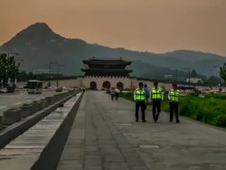 Gyeongbokgung Palace Hyperlapse Stock Footage