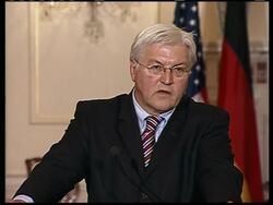 US Sec of State and German FM Steinmeier news conference News Clip