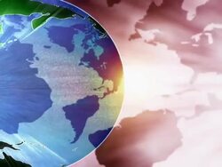 Globe with Warm Background Stock Footage