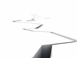 Cracking white floor, earthquake. Stock Footage