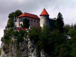 HD: Castle of Bled Stock Footage